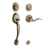 Schlage F93PLY609ACCLH Plymouth Etkin Olmayan Tutacak Kolu Vurgulu, Antik Pirinç