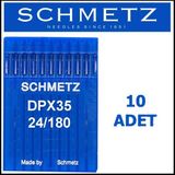 Schmetz DPX35 Ses Serv7 Deri Makinesi Iğnes 24/180 Numara - Gümüş