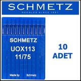 Schmetz UOX113 Kemer Makinesi Iğnesi Kısa 11/75 Numara - Gümüş