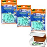 SCHMIDT EMPIRE Dr. Fresh Kool Floss, Mint Mumlu Diş İpi, 60 Adet + 1 Kart Koruyucu + Çıkartma (3'lü Paket)