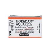 Schmincke 348 Cadmium Red Orange Seri 3 Horadam Aquarell 1/1 Tablet Sulu Boya