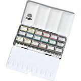 Schmincke 74318 Horadam Aquarell 18 X Tam Tablet Metal Kutu Artist Sulu Boya Seti