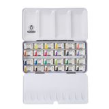 Schmincke 75425 Akademie Aquarell Metal Kutu 24 x Tam Tablet Sulu Boya Seti