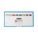 Schmincke - AKADEMIE® Akrilik, temel ürün yelpazesi, 20 ml, 8 tüp, 76 008 097, karton kutu, sanatçılar için ince akrilik renkler, parlak, ışığa dayanıklı, kadmiyum içermez
