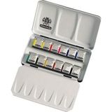 Schmincke Akademie Aquarell Taş Sulu Boya 1/2 Tablet 12 Renk Metal Set