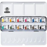 Schmincke Akademie Aquarell Taş Tablet Sulu Boya Seti Tam Tablet 12 Renk Metal Kutu