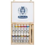 Schmincke Akademie Yağlı Boya Seti 12 Renk x 60 ml Ahşap Kutu - Renkli