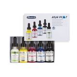 Schmincke Aqua Drop Sıvı Sulu Boya Seti 5 Renk x 30 ml (+ Opaque White)