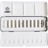 Schmincke Boş Metal Sulu Boya Palet 12 x 5 ml Tüp Boyalar İçin Renkli Araç Gereçler