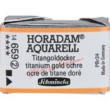 Schmincke Horadam 659 Titan Goldocker Tam Tablet Sulu Boya