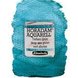 Schmincke - HORADAM® AQUARELL, Süper Granülasyon, 14 954 044 Derin Deniz Yeşili, 1/2 Tava, Çok Güçlü Granül Renkleri, En İnce, Süper Granül Suluboya