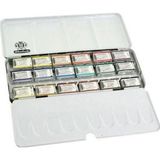 Schmincke Horadam Aquarell Taş Sulu Boya 1/1 Tablet 18 Renk Metal Set