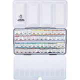 Schmincke Horadam Aquarell Taş Tablet Sulu Boya Seti Yarım Tablet 48 Renk Metal Kutu