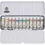 Schmincke Horadam Aquarell Tüp Sulu Boya Seti 12 Renk x 5 ml Tüp (Metal Kutu)