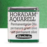 Schmincke Horadam Yarım Tablet Permanent Green Olive Sulu Boya