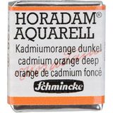 Schmincke Horadam Yarım Tablet Sulu Boya Cadmium Orange Deep - Renkli