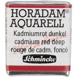Schmincke Horadam Yarım Tablet Sulu Boya Cadmium Red Deep - Renkli