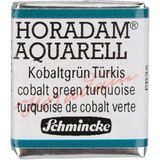 Schmincke Horadam Yarım Tablet Sulu Boya Cobalt Green Turquoise - Renkli