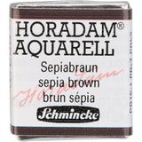 Schmincke : Horadam : Yarım Tablet Sulu Boya : Sepia Brown - Renkli