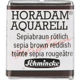 Schmincke : Horadam : Yarım Tablet Sulu Boya : Sepia Brown Tone - Renkli