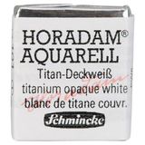 Schmincke : Horadam : Yarım Tablet Sulu Boya : Titanium-Opaque White - Renkli