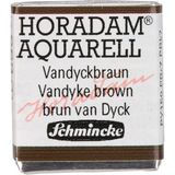 Schmincke : Horadam : Yarım Tablet Sulu Boya : Vandyke Brown - Renkli