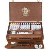 Schmincke Norma Professional Yağlı Boya Seti 15 x 35 ml Ahşap Kutu + White 120 ml - Renkli