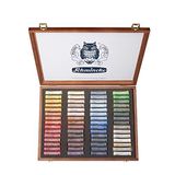 Schmincke Pastel, 60 renkli set, 77 260 097, 60 pastel kalemli ahşap kutu, el yapımı pastel, parlak, kadife mat ve son derece ışığa dayanıklı renk tonları