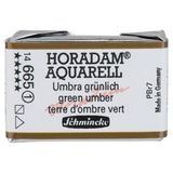 Schmincke Seri 1 665 Green Umber Horadam Aquarell Artist Tam Tablet Sulu Boya