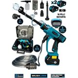 Schmitzer 21V Brushless Motor Yüksek Basınçlı Şarjlı Oto Yıkama Makinesi 30 bar 2100 W Motor Gücü