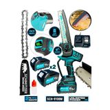 Schmıtzer Pro 21V Pro Metal Dişli Çift Akülü Çelik Şansuzab Şarjlı Dal Ağaç Budama Makinesi Testeresi