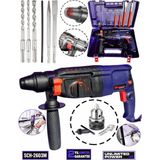SCHMITZER Schmıtzer 850 W (Sds Plus) Metal Şanzuman Profesyonel Darbeli Matkap Kırıcı Delici 26MM Hilti - Mavi