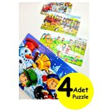Schmülzer 4 adet Çocuk Puzzle - Çocuk Yapboz Macera Zamanı 30 Parçalı