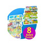 Schmülzer 8 Adet Çocuk Yapboz - Çocuk Puzzle 30 Parçalı Set