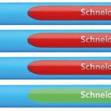 Schneider 152272 Slider Edge XB öğretmen düzeltme seti (4'lü set tükenmez kalem seti, çizgi genişliği XB) kırmızı, yeşil