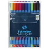 Schneider 152290, Slider Edge XB tükenmez kalem (XB çizgi genişliğine sahip üçgen kalemler) 10 parça, çeşitli