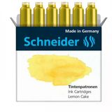 Schneider 4004675147417 166125 Tintenpatronen 6'lı Sarı Dolma Kalem Kartuşu