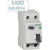 Schneider 6 Adet 2P40 300MA Kaçak Akım Rölesi(Yangın Koruma) Monofaze Schneider - 40 A