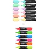 Schneider 6 Adet Neon + 6 Adet Pastel Fosforlu Kalem 12 Li Set