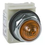 Schneider 9001KP7A9 30 mm 230 Watt AC Ba 9S IP66 Sarı Sekizgen Pilot Işığı