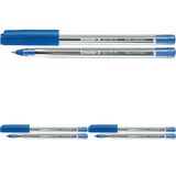 Schneider alıcının tükenmez kalem Tops 505, kapaklı model, F, BL Mavi 3lü paket