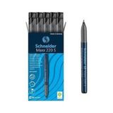 Schneider Asetat Kalemi Permanent S Seri 0.4 MM Siyah 220 - 10 Adet Siyah