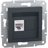 Schneider Asfora Antrasit RJ45 Cat6 Utp Priz