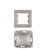Schneider Asfora Bronz Lıht ( Zil) Butonu ( Çerçeveli)