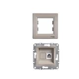 SCHNEİDER ASFORA BRORZ RJ-11 (CAT-3) TELEFON PRİZİ (ÇERÇEVELİ)