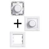Schneider Asfora Vavien Dimmer 600VA(RL), Beyaz