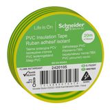 Schneider Electric 2420105 Sarı-Yeşil İzole Bant 19mmx20 Metre 8'li Paket