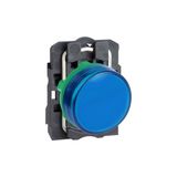 Schneider Electric 24V Entegre Led'li Mavi Sinyal Lambası Ø22 Düz Len - Yok