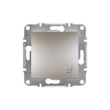 Schneider Electric Asfora Bronz Çerçevesiz Zil İşaretli Lıght Buton