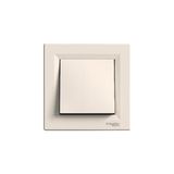 Schneider Electric Asfora Krem Light Anahtar (Zil-Kapı Otomatiği) + Çerçeve